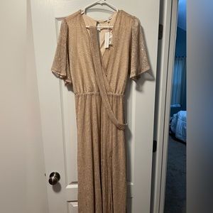 XL Baltic Born Champagne sparkle gown